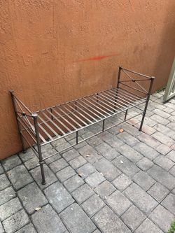 classic neoclassical wrought iron daybed bench