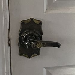 Set Of 8 Antique Vintage Handle Door knob Brass 70s