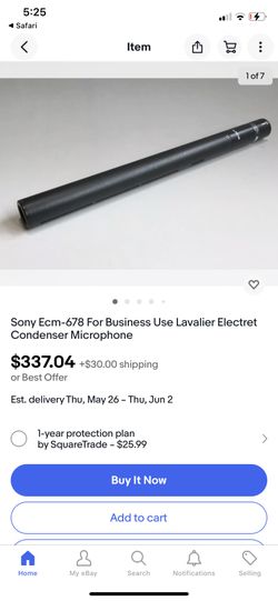 Sony ECM 678 condenser microphone