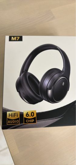 Pointcinco Wireless Over‑Ear Bluetooth Headset, Lightweight Foldable Design, Fast Charge Function, Comfort Fit, HiFi Stereo with Deep Bass, ANC & Tran