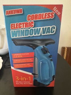 Cordless Electric Window Vacuum 3-in-1