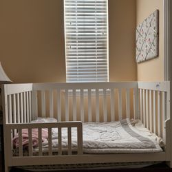 White Baby Crib - Great Condition