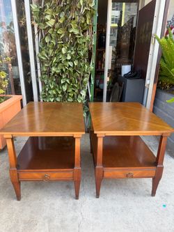Mid century solid wood Nightstands