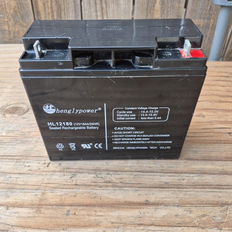 HL12180 is a 12V 18Ah Sealed Rechargeable Lead-Acid Battery