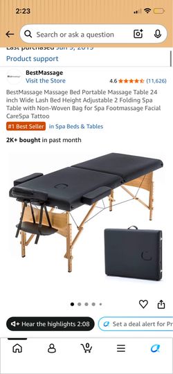 Massage bed