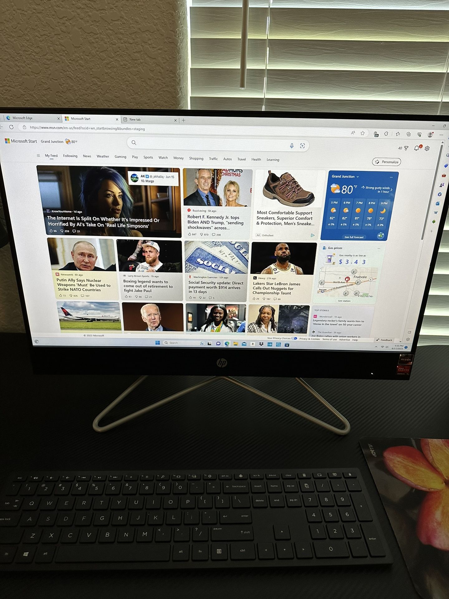 HP 24” Touch Screen All In One PC