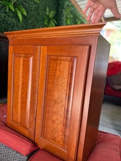 8 Upper kitchen cabinets.