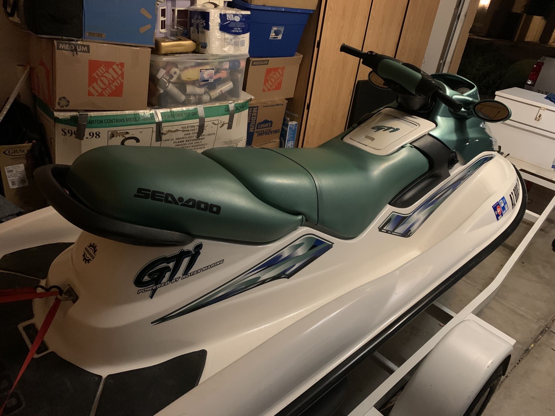 2000 Seadoo GTI 3 Seater with Reverse with trailer. for Sale in