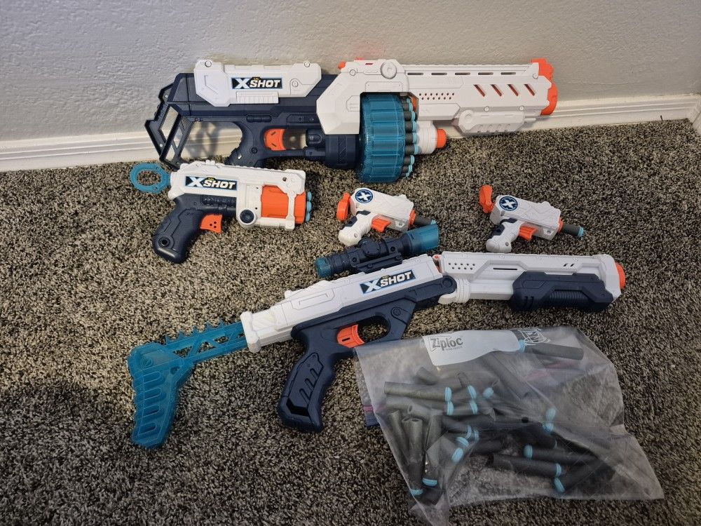XSHOT 5 Blaster Bundle With 55 Darts
