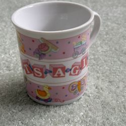It’s A Girl Mug By Russ Berrie Designed To Commemorate A Baby’s Birth