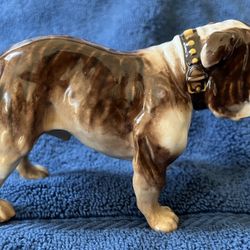 SIGNED Royal Doulton * ENGLISH BULLDOG * British Standing, HN1047, Brindle