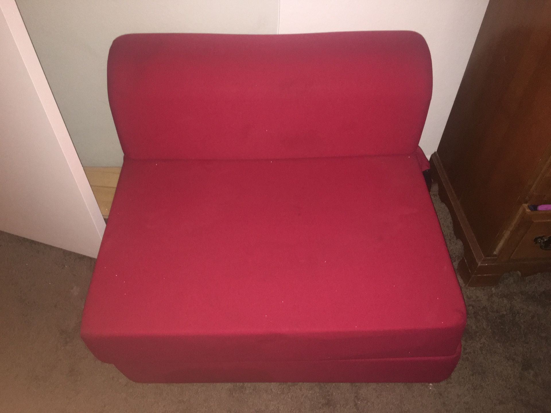 Red futon