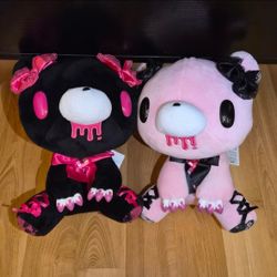 Gloomy Bear Plush Set Black Pink Lace Up Taito