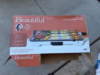 Beautiful by Drew Barrymore XL 12” x 22” Electric Griddle