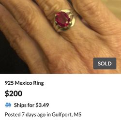 925 Mexico Ring 