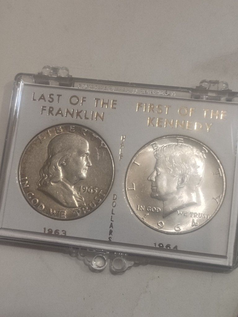 1963 Franklin And 1964 Kennedy Halfs