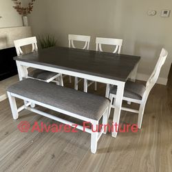 Dining Table Set With Bench