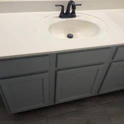 Bathroom Cabinet With Sink48”x32