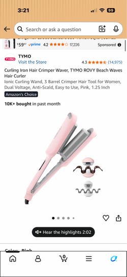 hair crimped