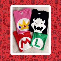 Mario Bros Birthday Shirts / Playeras Para Cumpleaños Super Mario