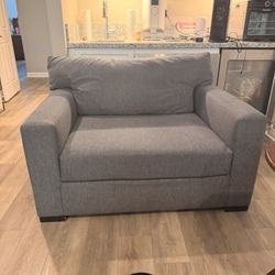 Grey Loveseat 