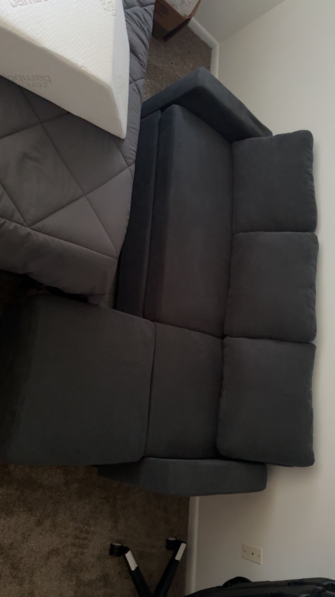Wallsunny Sectional Sofa With Large Ottoman