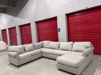 Large light gray couch