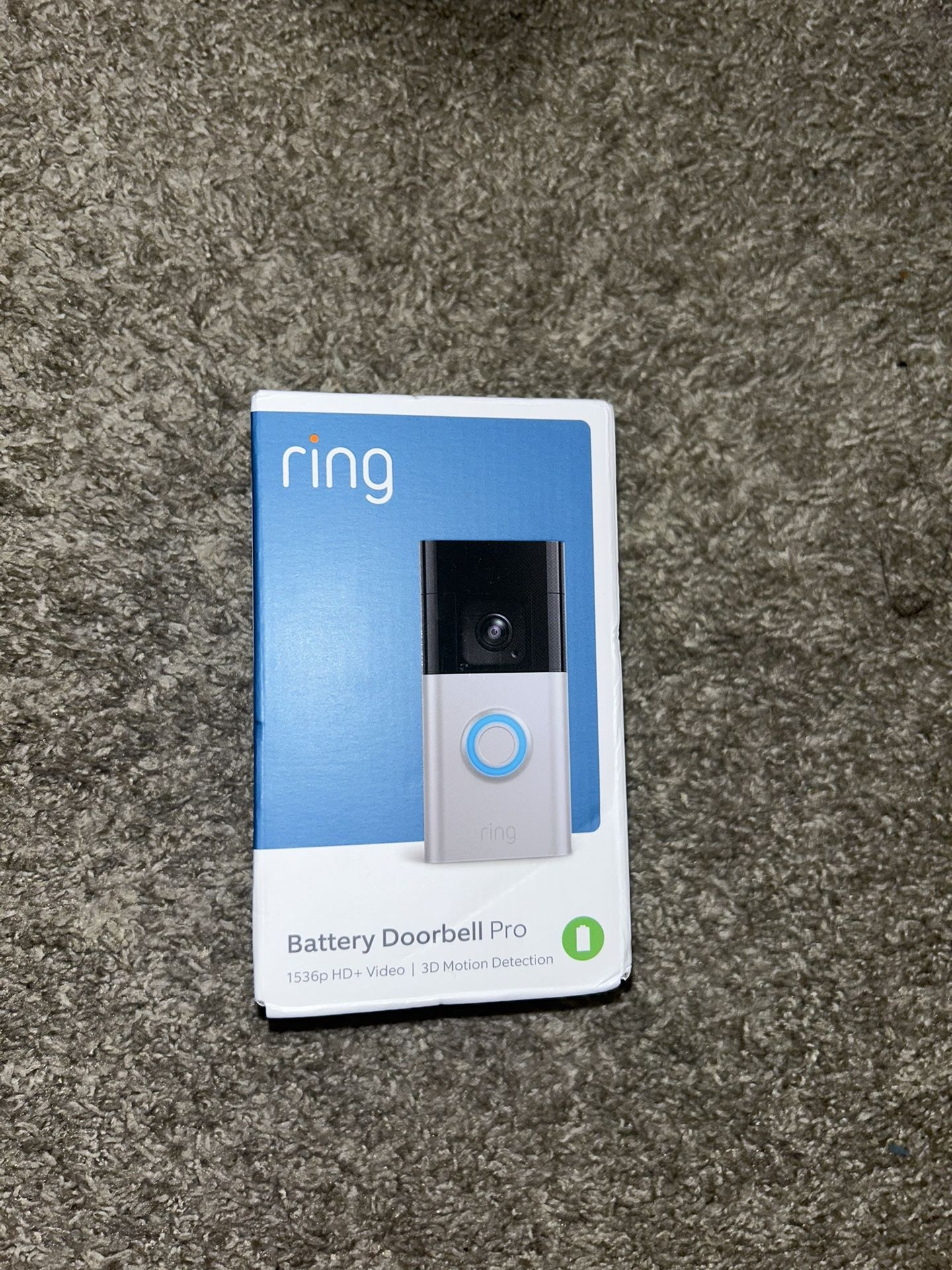 Ring Battery Doorbell Pro: Smart Wi-Fi Video, HD+ 1536p, Head-to-Toe View