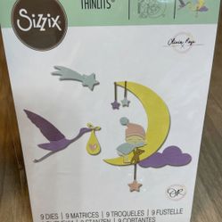 Sizzix 665085 Lunar Baby Thinlits Die Set