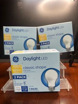 $6 each pack - GE Daylight LED A19 Bulbs