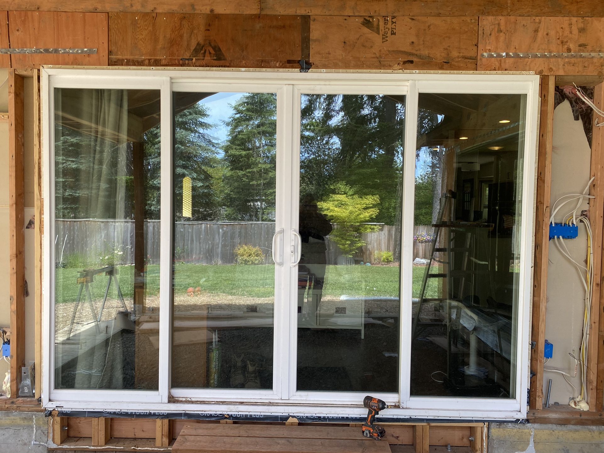 Sliding glass door