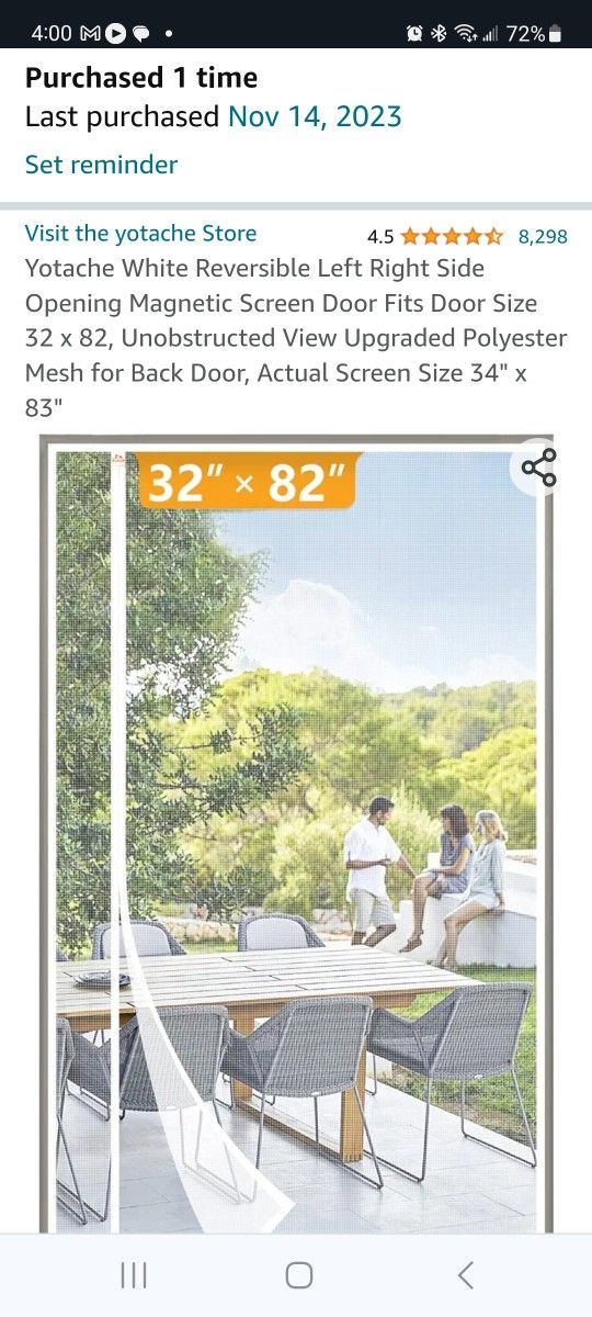 MAGNETIC - MESH SCREEN DOOR