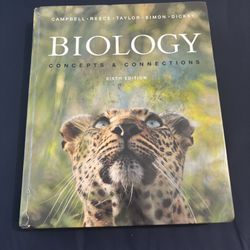 Biology Concepts & Connections 6th Edition Text Book! 