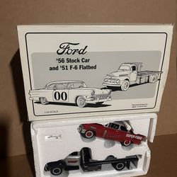 Rare-First Gear 1:34 Scale Ford Stock Car F-6 Flatbed Truck Diecast Model Car Set
