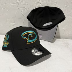 MLB New Era Arizona Diamondbacks Black Teal 2011 All Star Game Patch 9forty A Frame SnapBack Hats 