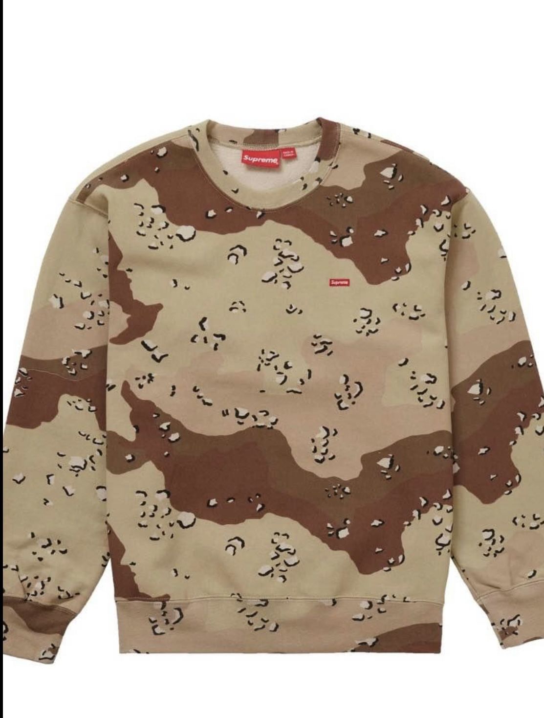Supreme Small Box Crewneck Chocolate Chip Camo