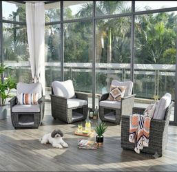 Brand New Patio Furniture Set For Piece Outdoor Patio Sofa Set Pet Friendly Underneath Storage / Pet Bed Patio Furniture Set Brand New In The Box 🚛🆕