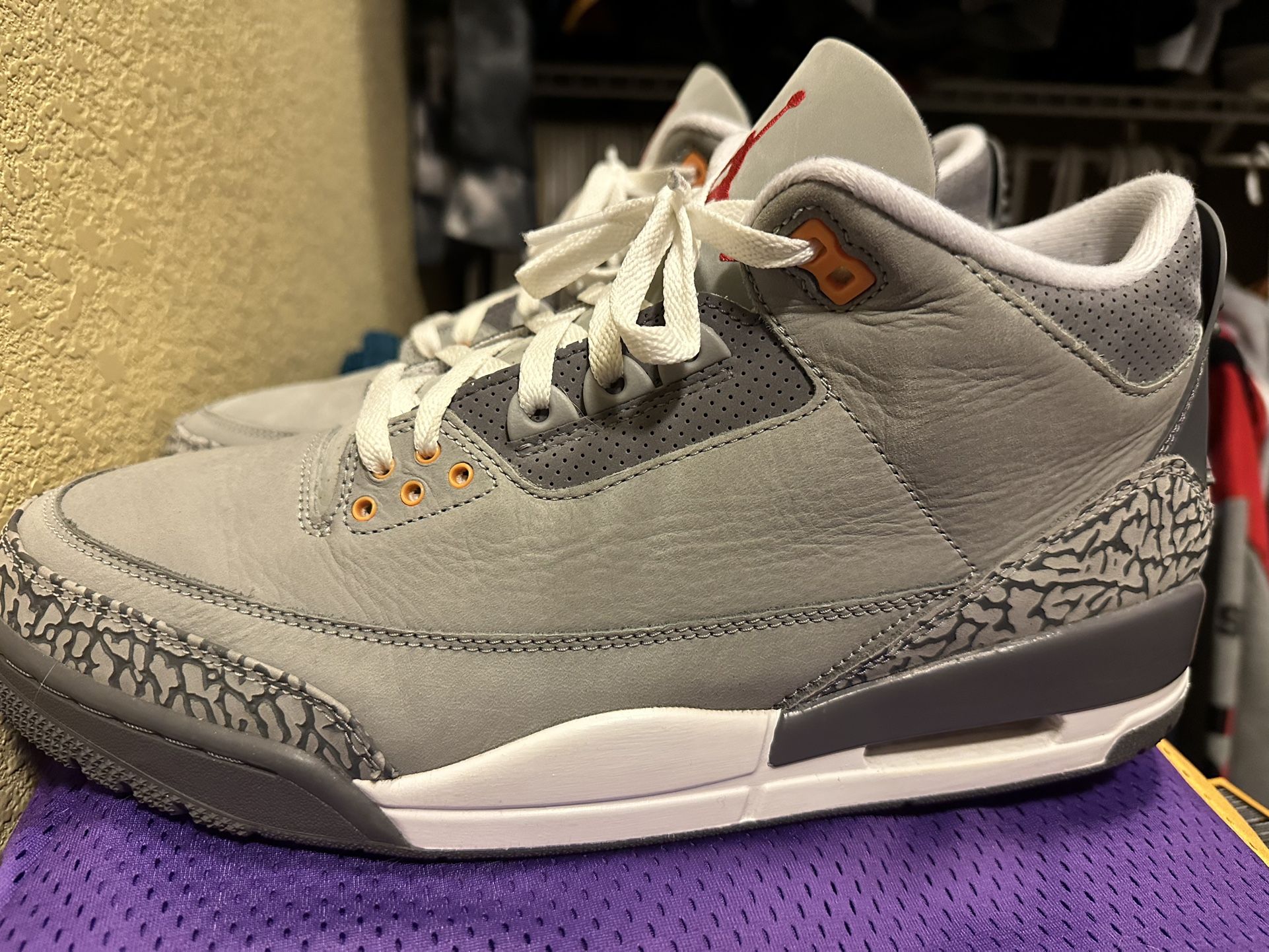 Jordan 3 Cool Grey Size 12 