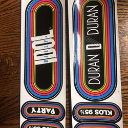 KLOS stickers Billy Idol and Duran Duran