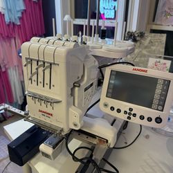 Janome MB7e Embroidery Machine - 7-needle Machine in great condition