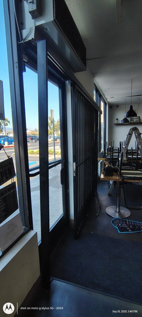 Sliding Security Gate For A Store