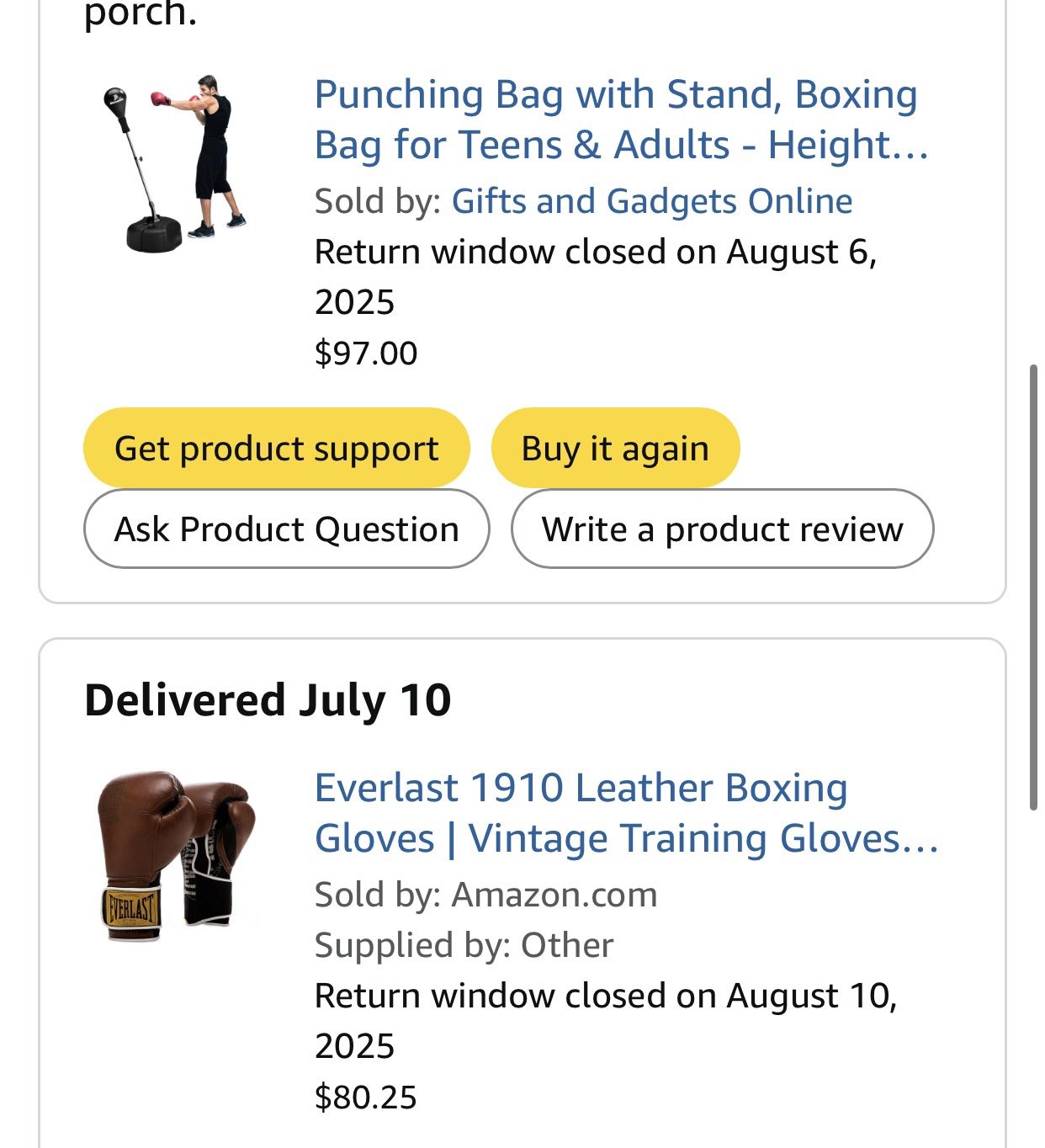 Boxing Gear Unopened NEW