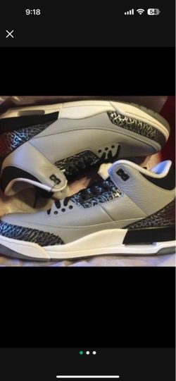 Jordan 3 wolf grey DS size 11.5