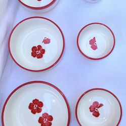 Brand new Carla Hall Sweet Heritage Nesting Ceramic Measuring Bowls