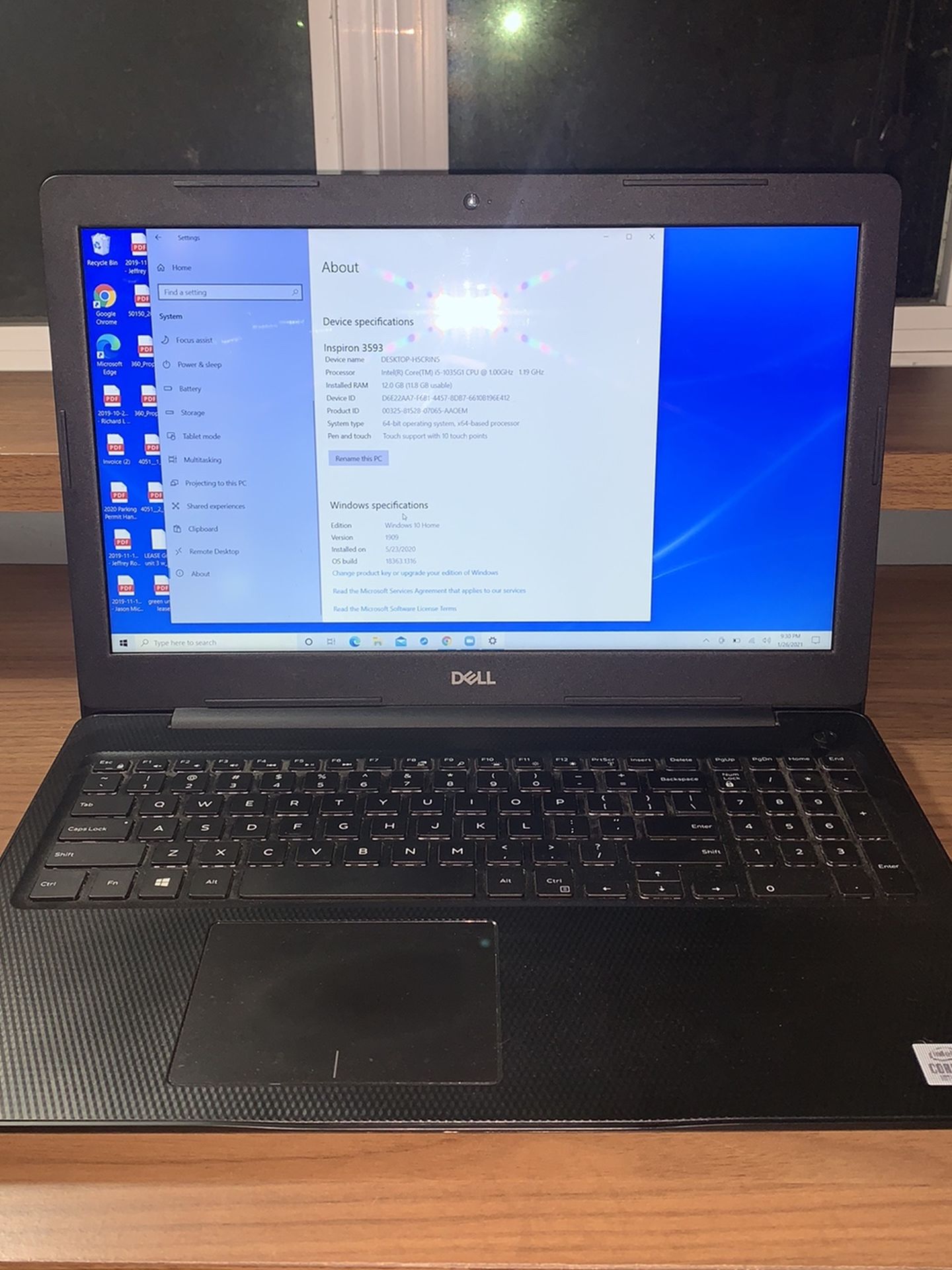 Dell Inspiron 3593 15.6” Laptop