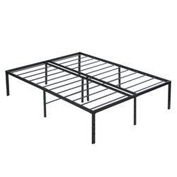 King Size Bed Frame , Heavy Duty Metal Bed Frame , Quick & Easy Assembly, No Noise, Black