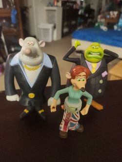 DreamWorks Flushed Away animated movie figure toy lot Mcdonalds