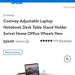 Costway Laptop Stand