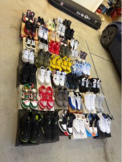 42 pairs of brand new/tried on/worn1x Jordan’s Yeezys and Nikes