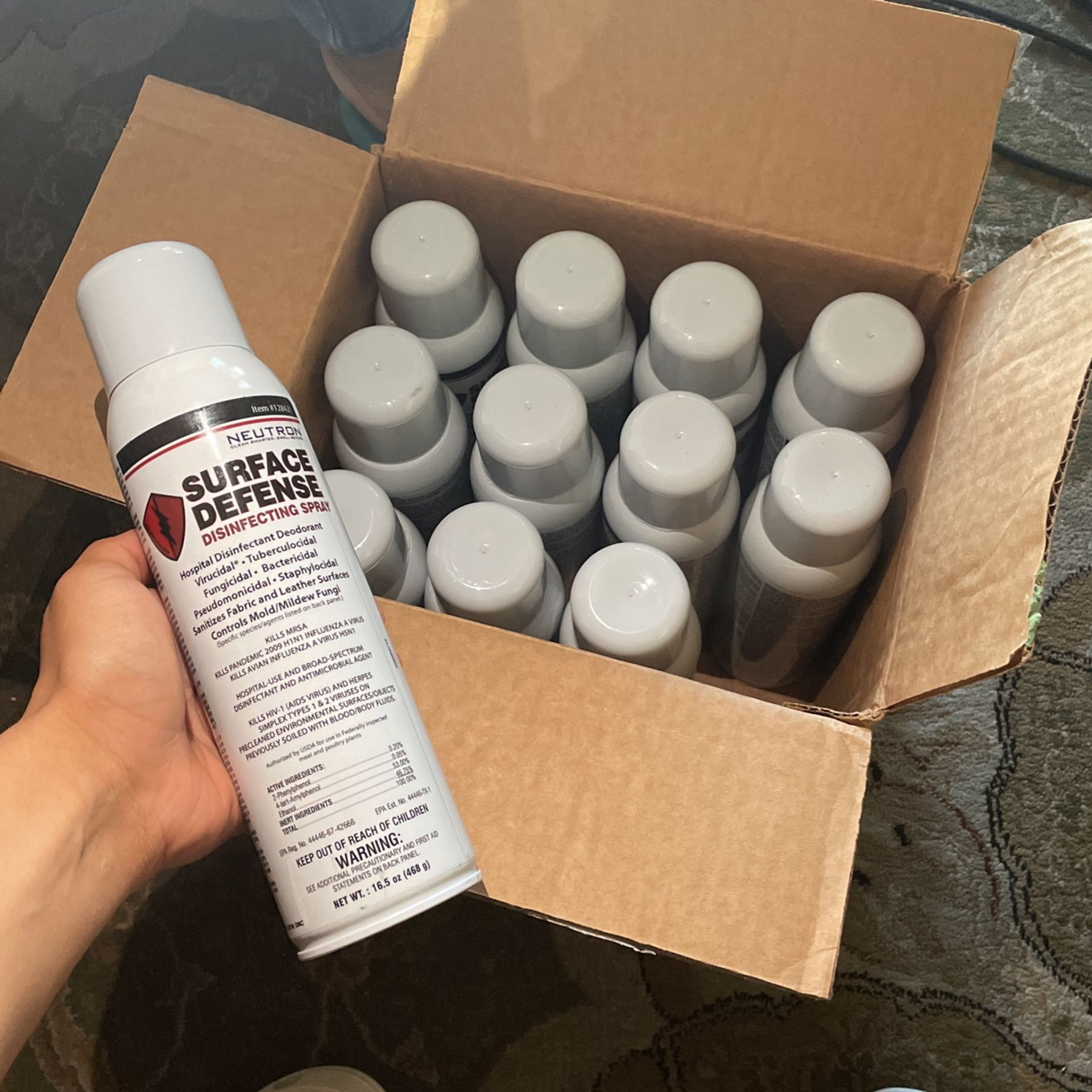 surface defense disinfecting spray